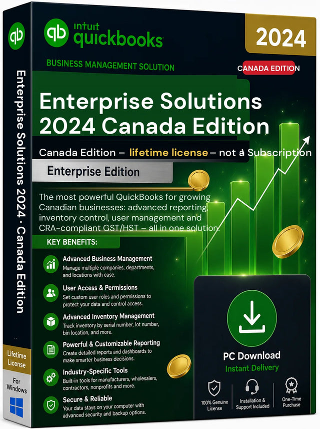 QuickBooks Enterprise Solutions 2024 – Windows, Canada Edition