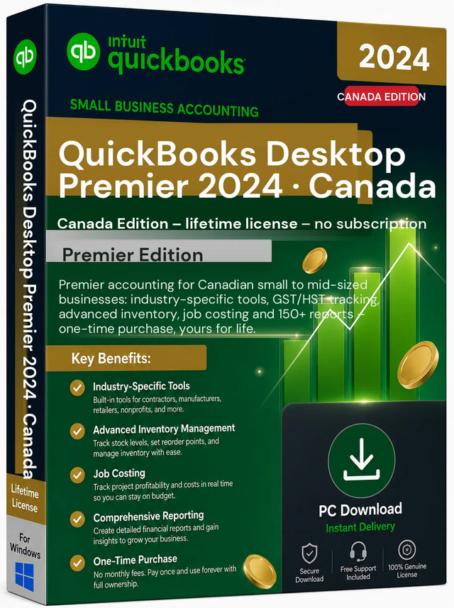 QuickBooks Desktop Premier 2024 – Windows, Canada Edition