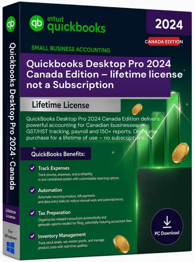 QuickBooks Desktop Pro 2024 – Windows, Canada Edition
