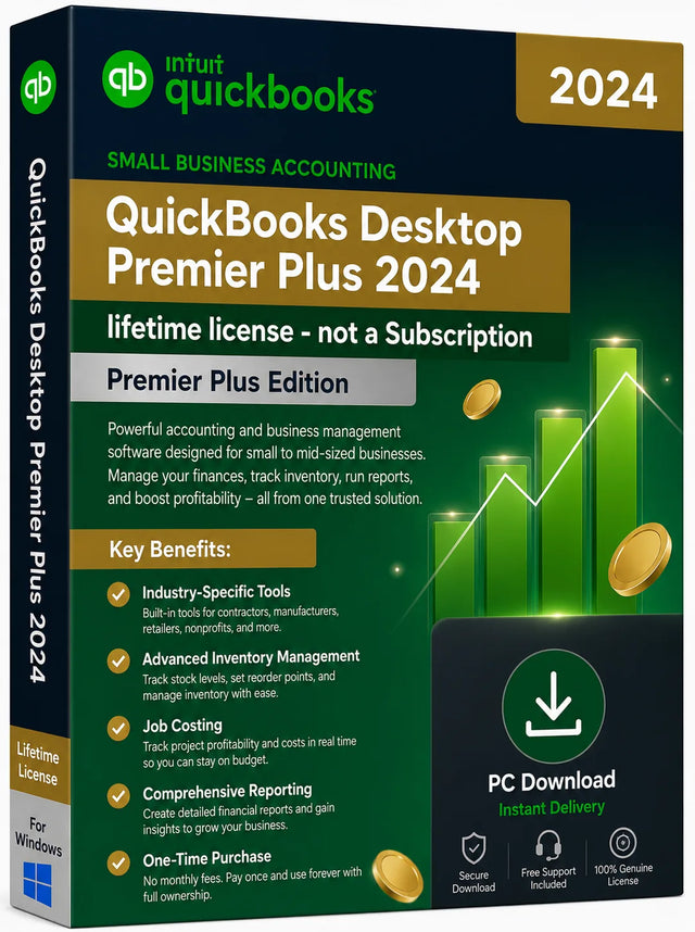 QuickBooks Desktop Premier Plus 2024 – Windows, US Edition