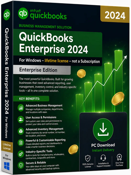 QuickBooks Desktop Enterprise 2024 – Windows, US Edition